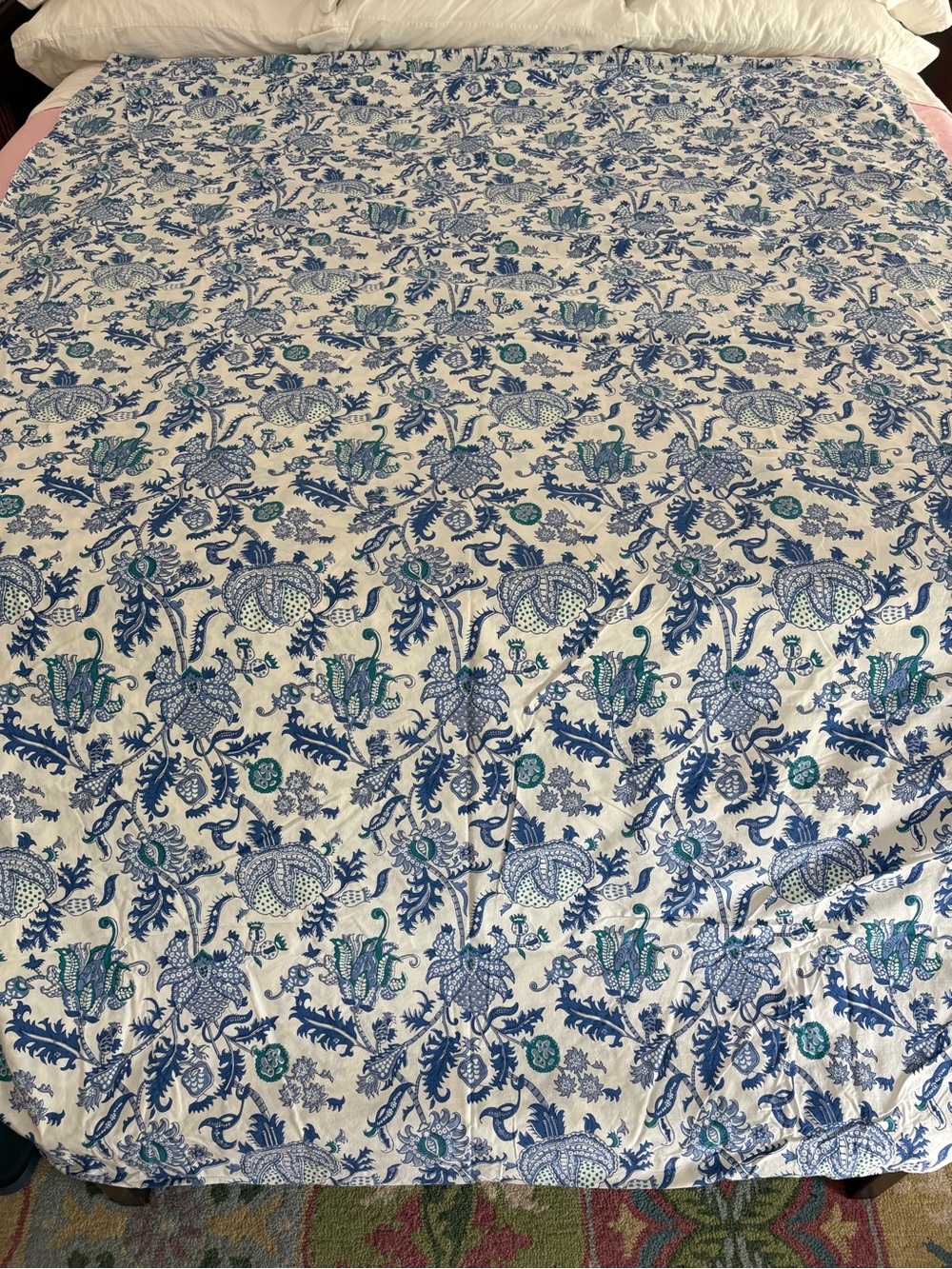 Roller Rabbit Amanda Blue Twin/Twin XL Duvet Cover - Picture 2 of 3